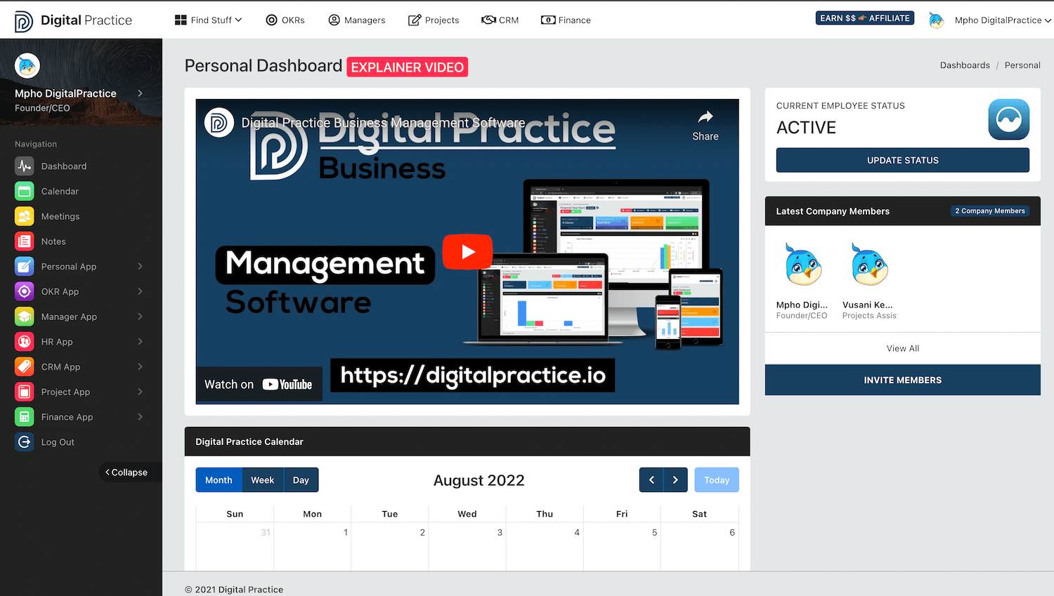 Digital Practice QuickStart Navigation