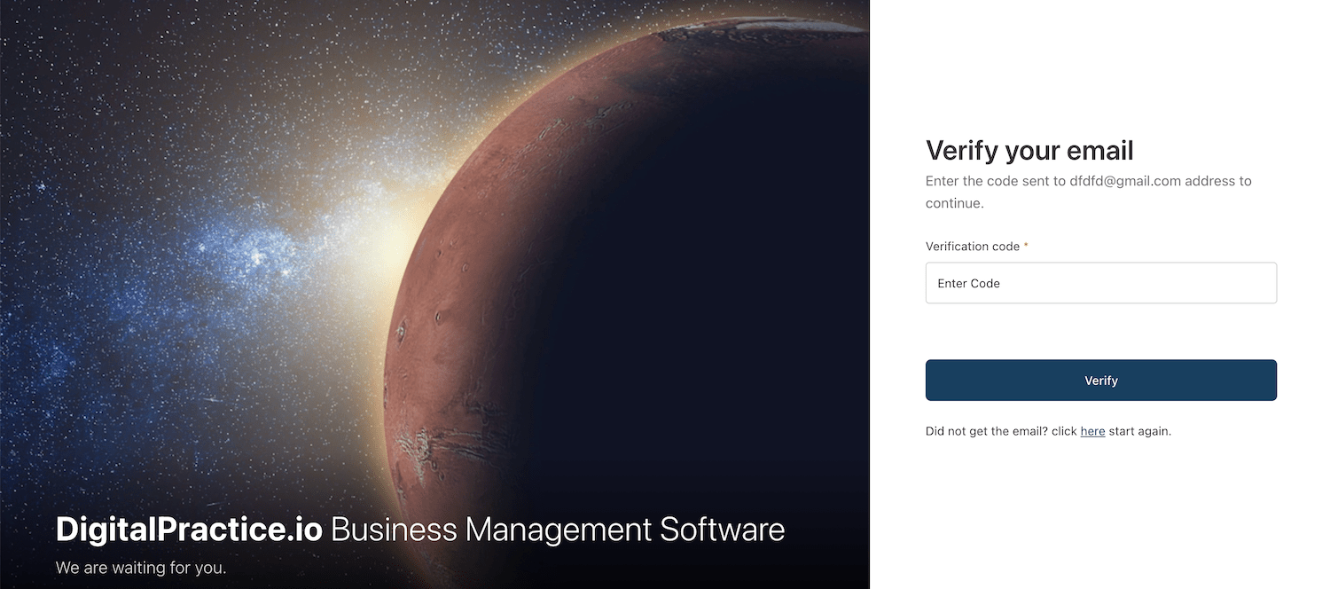 Digital Practice Verify Your Email Address